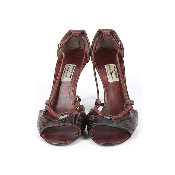 Philosophy di Alberta Ferretti leather Heels Italy - Picture 2 of 9